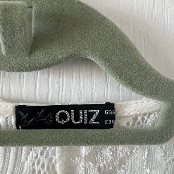 Quiz White Long-sleeved Thong Bodysuit - Picture 3 of 5